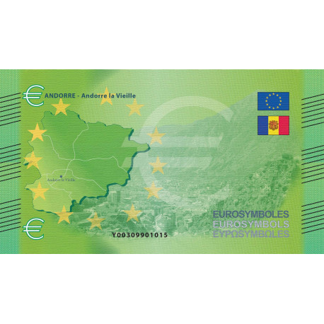 Andorre - Billet Thématique euro - capitales