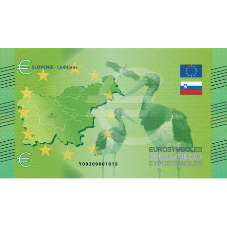 Slovénie - Billet Thématique euro - capitales