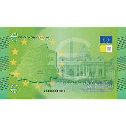 Vatican - Billet Thématique euro - capitales