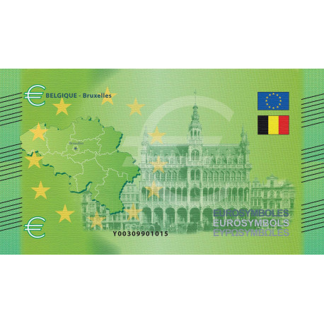 Belgique - Billet Thématique euro - capitales