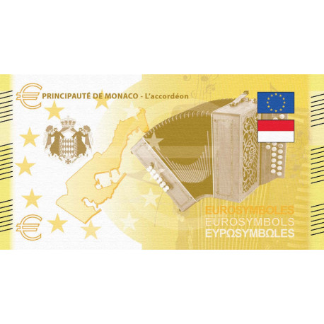 Monaco- Billet Thématique euro - instruments