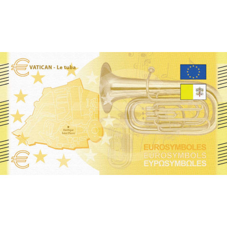 Vatican - Billet Thématique euro - instruments