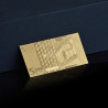 Reproduction billet 5 euro - Doré Or fin 24 carats Reproduction billet 5 euro - Doré Or fin 24 carats