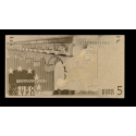Reproduction billet 5 euro - Doré Or fin 24 carats