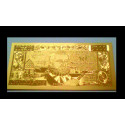 Reproduction billet 50 NF sur 5000 Francs Henri IV - Doré or fin 24 carats