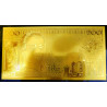 Reproduction billet 200 Francs Montesquieu - Doré or fin 24 carats