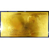 Reproduction billet 200 Francs Montesquieu - Doré or fin 24 carats