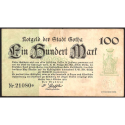 Allemagne - Billet de 100 Mark Notgeld Gotha