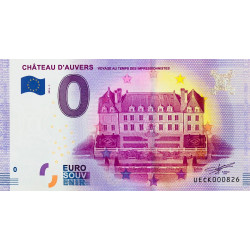 France - Billet Thématique euro - Château d'Auvers