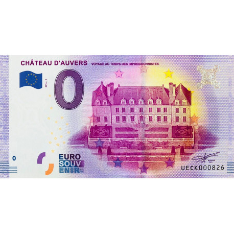 France - Billet Thématique euro - Château d'Auvers