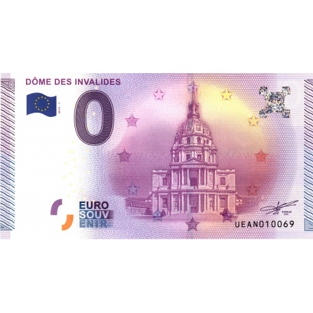 France - Billet Thématique euro - Dôme des invalides