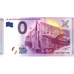 France - Billet Thématique euro - Blockhaus d'Eperlecques