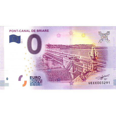 France - Billet Thématique euro - Pont Canal de Briare