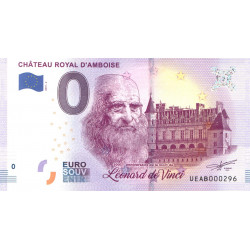 France - Billet Thématique euro - Château royal d'Amboise