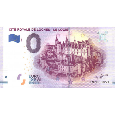 France - Billet Thématique euro - Cité royale de Loches