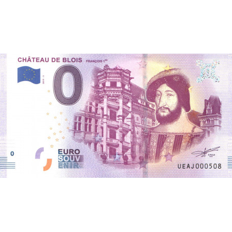 France - Billet Thématique euro - Château de Blois