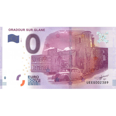 France - Billet Thématique euro - Oradour sur Glane