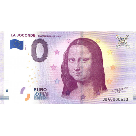 France - Billet Thématique euro - La Joconde