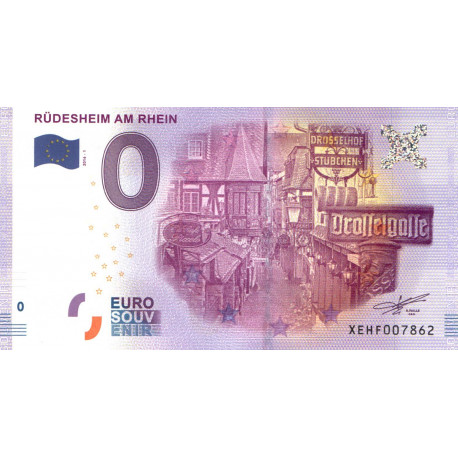 Allemagne - Billet Thématique euro - Rüdesheim