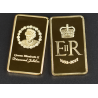 Reine Elisabeth II - Lingot doré or 24 carats Reine Elisabeth II - Lingot doré or 24 carats
