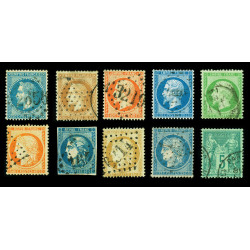 10 timbres de France centenaires