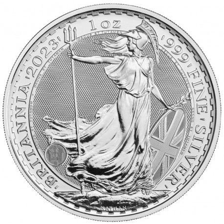 Royaume Uni 2023 – Britannia en ARGENT de 1 once Roi Charles III
