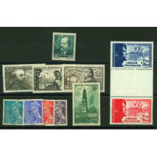 Sélection de timbres de France 1942