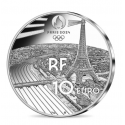 France 2023 -PARIS 2024 JO - 10€ ARGENT BE "GOLF"