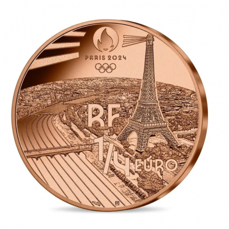 France 2023 - PARIS 2024 JO - 1/4€ BU "Gymnastique artistique"