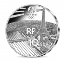 France 2023 -PARIS 2024 JO - 10€ ARGENT BE "BREAKING"