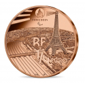 France 2023 -PARIS 2024 JO - 1/4€ - Collection Complète les 4 pièces: Golf, Breaking, Gymnastique artistique, Basket Fauteuil