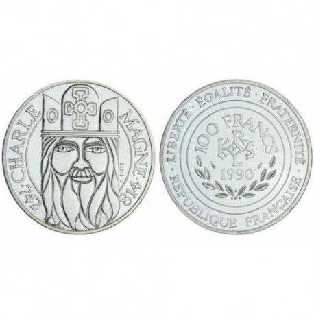 100 Francs Argent Charlemagne