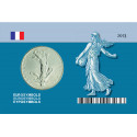 Prévente Coincard Bleue France 2023 - 1 Franc Semeuse Prévente Coincard Bleue France 2023 - 1 Franc Semeuse