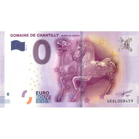 France - Billet Thématique euro - Domaine de Chantilly musée du cheval