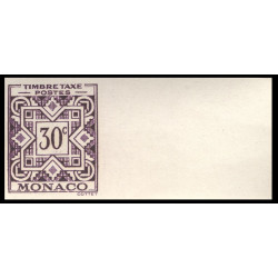 Timbre de Monaco Non Dentelé – N°30