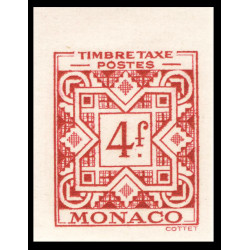 Timbre de Monaco Non Dentelé – N°35