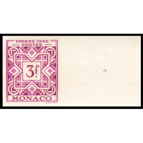 Timbre de Monaco Non Dentelé – N°34