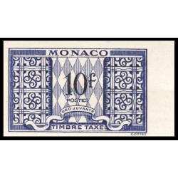 Timbre de Monaco Non Dentelé – N°37