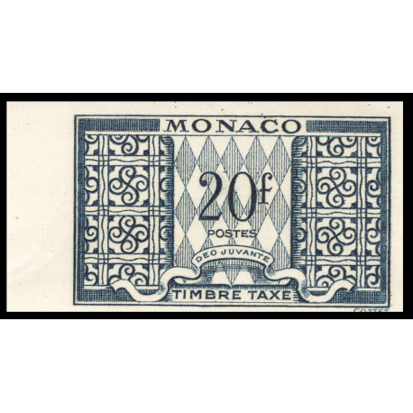 Timbre de Monaco Non Dentelé – N°38