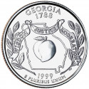Géorgie 1999 - Pêche - 1/4 dollar