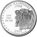 New Hampshire 2000 - Old Man - 1/4 dollar