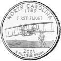Caroline du Nord 2001 - 1er vol - 1/4 dollar