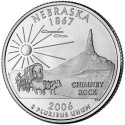 Nebraska 2006 - Chimney Rock - 1/4 dollar