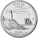 Maine 2003 - Phare - 1/4 dollar