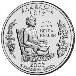 Alabama 2003 - Helen Keller - 1/4 dollar