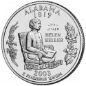 Alabama 2003 - Helen Keller - 1/4 dollar