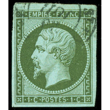 Timbre de France N°11 - 1860 Oblitéré