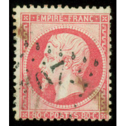 Timbre de France N°24 - 1862 Oblitéré