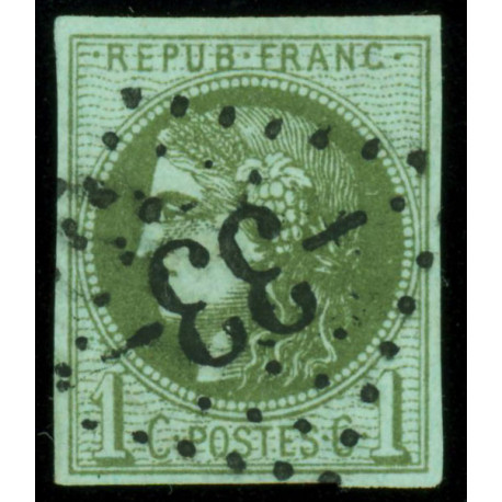 Timbre de France N°39 - 1870 Oblitéré