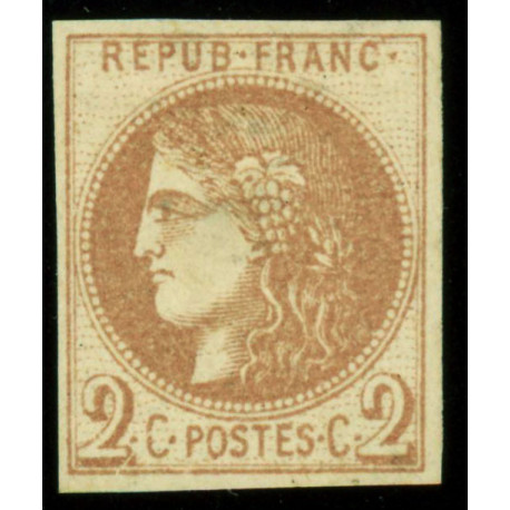 Timbre de France N°40 - 1870 Oblitéré